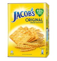 ขนมปังจาค็อบส์มี3แบบให้เลือก    (Jacobs Biscuits Cream Crackers 600gm) Product of Malaysia HALAL Product