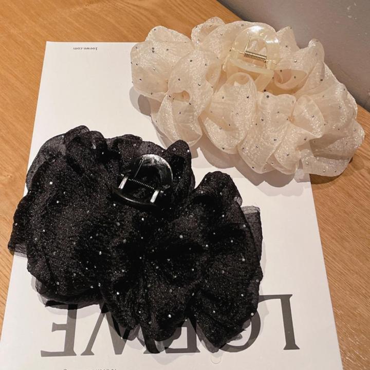 fashion-headwear-stylish-hair-claw-double-sided-gauze-bow-elegant-hair-claw-women-headwear-large-hair-clips