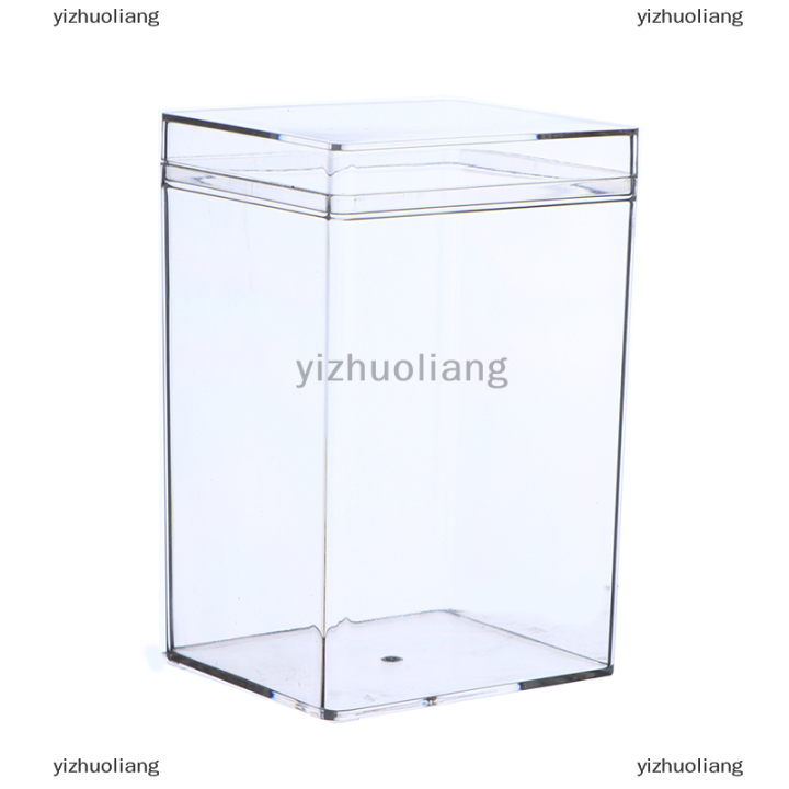 yizhuoliang-กล่องพลาสติกสี่เหลี่ยมผืนผ้าบิสกิตขนมตุ๊กตากล่องของขวัญกล่องโปร่งใส