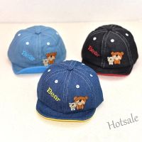 【hot sale】₪∏ C05 Cartoon Denim Baby Boys Girls Peaked Cap Spring Summer Soft Baseball Caps Hats For Kids 5-24 Month