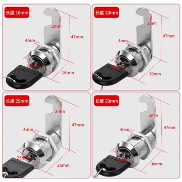 Cabinet Locks With Keys File Cabinet Cam Cylinder Lock Drawer 16/20/25/30mm