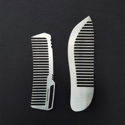 Mini Portable Titanium Alloy Comb EDC Super Light Hair Brush Outdoor Pocket Gadget Men Women Self-cleaning Tools
