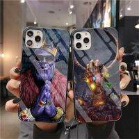 【digital technology】 SNM Thanos ฮีโร่เวนเจอร์สมหัศจรรย์โทรศัพท์กรณีกระจกนิรภัยสำหรับ iPhone 13 12มินิ11 Pro XR XS MAX 8 X บวก SE 2020ปกอ่อน