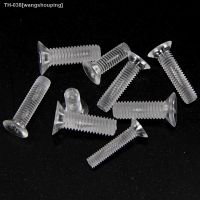 ✕✖¤ Free shipping 20pcs plastic screws nylon transparent screws PC countersunk head flat head cross acrylic M3 M4 M5 M6