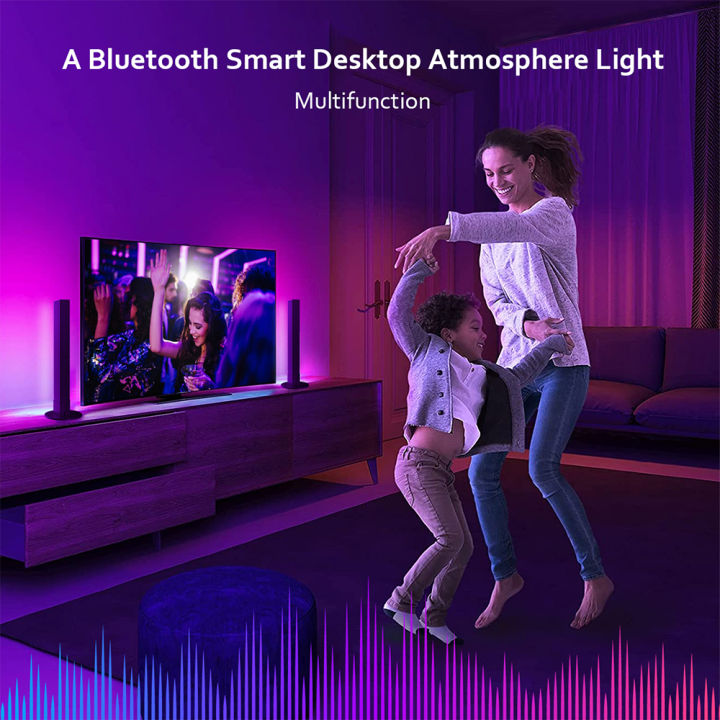 led-โคมไฟตั้งพื้นบรรยากาศตารางไฟกลางคืนแถบพรมในร่มบ้านข้างเตียงห้องนั่งเล่นตกแต่ง-rgb-ที่มีสีสัน-app-usb-เพลงโคมไฟ