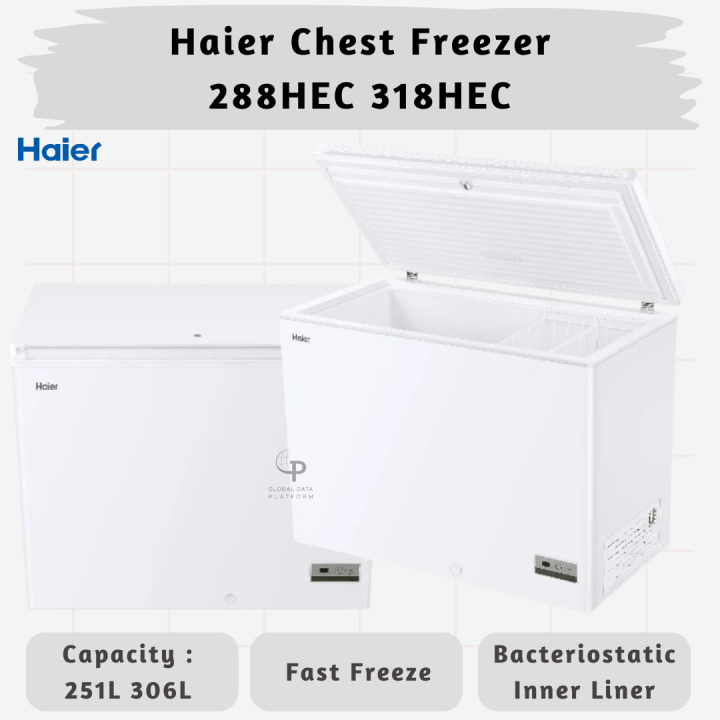 Haier Chest Freezer 288HEC 318HEC with Electronic Control Panel Lazada