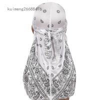 แรงบันดาลใจจากการออกแบบDurag Cap Hat Silky Unisex Designer Premium Doo Rags Silk Wave