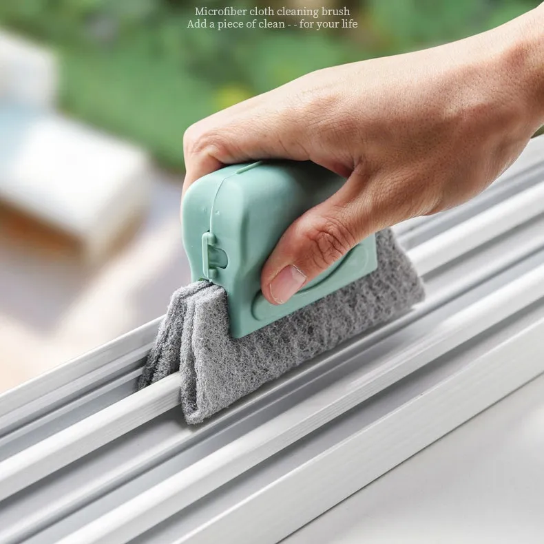 Microfiber Window Groove Cleaning Brush