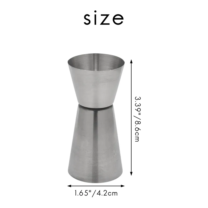 Stainless Steel 25/ 50 Ml Jigger Dual Spirit Measure Cup Measuring Cup For  Bar Party Wine Drink Sha