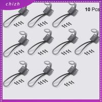 CHIZH 10Pcs ทางเข้าแบบชนบท ตะขอบ้านไร่ สีดำสีดำ พร้อมสกรูเหล็ก40ตัว ราวแขวนเสื้อติดผนัง ใช้งานได้จริง ทนทานและติดตั้งง่าย ตะขอลวดแขวน หมวกเสื้อโค้ทแขวน