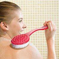 【YF】❈❆◄  36.5x7x3cm Plastic Handle Scrubber Massage Back-Rubbing Bathing Cleaning Tools 3 Colors