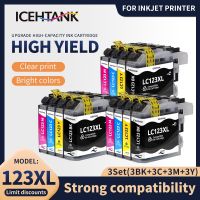 J136 Icehtank ตลับหมึกที่เข้ากันได้สำหรับ Brother LC 123 MFC J4410DW J4510DW J870DW J4110DW DCP J132W LC123XL เครื่องพิมพ์ J552DW J152W