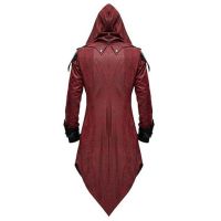 [cosplay] Manyi fashion new 2022 medieval Halloween retro stitching coat mens gothic dark clothing UYVSTH