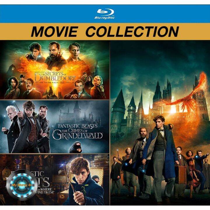 ใหม่ Bluray หนัง Fantastic Beasts สัตว์มหัศจรรย์ 3 Movie Collection ...