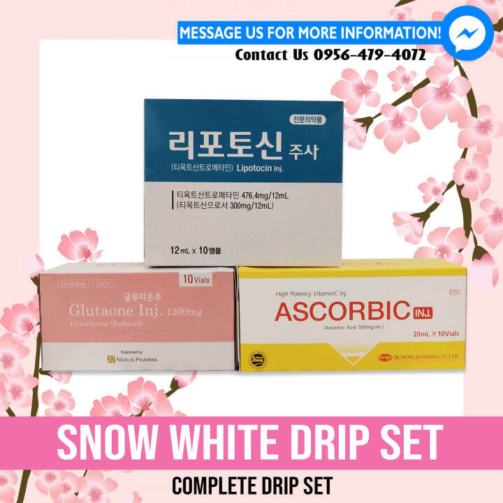 AnR Snow White Drip Set Lazada PH