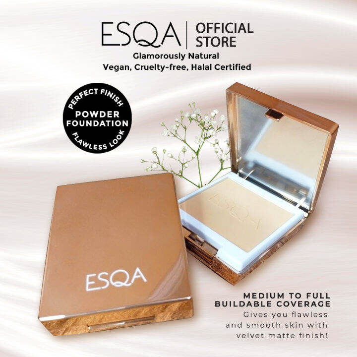 ESQA Flawless Powder Foundation Lazada
