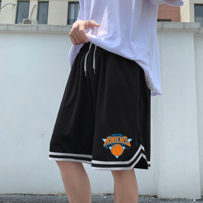 M-7XL Men Shorts Mens Clothing Short Pants Print Sports Drawstring Shorts Youth Mens Baggy Size Beach Pants Seluar Pendek Lelaki Boy Basketball Gym Pants Black