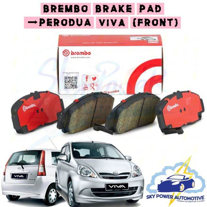 BREMBO PERODUA VIVA BRAKE PAD (FRONT) Lazada