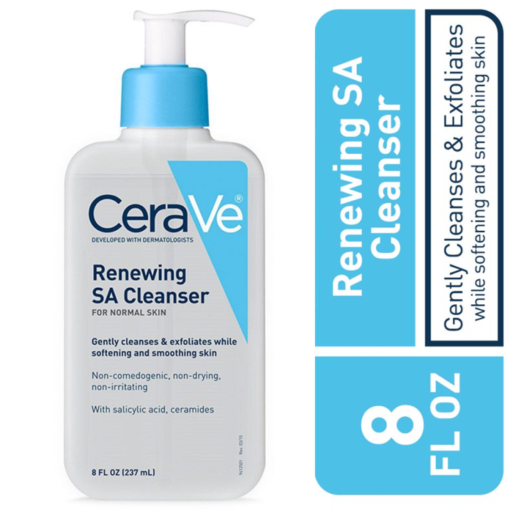 CeraVe Renewing SA Cleanser 237mL (8oz) with Salicylic Acid, Ceramides and Niacinamide Lazada PH