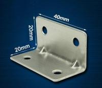 ✉▦卐 20 Pieces 20x20x40mm Stainless Steel Right Angle Corner Bracket Thinckness 1mm