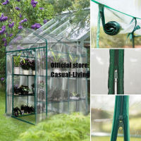 6 Shelves PVC Cover Garden Cover Plants Flower House with Shelf 3-Tier Greenhouse