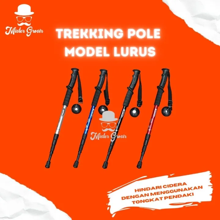 Lagi Promo Tongkat Pendaki Gunung Lurus Tracking Pole Stick Trekking