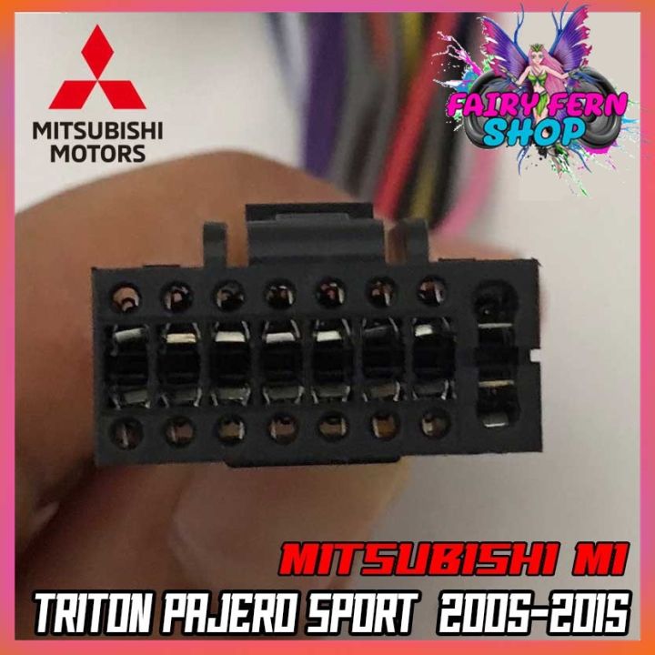 ปลั๊กตรงรุ่นจอแอนดรอย-mitsubishi-m1-triton-pajero-sport-2005-2015-รุ่นแถมจอติดรถไม่ต้องต่อสาย-16pin-andriod-ปลั๊กวิทยุ-ไม่ต้องตัดสายให้เสียเวลา