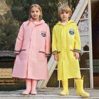 95-160cm Kids Thickened Rain Coat Outdoor Waterproof Raincoat Children Windproof Poncho Boys Girls Winter Student Rainwear