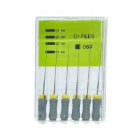 ；‘【；- 6PCS Dental Endo C+ Files Endodontic C-Pilot Files Stainless Steel Ultrasonic Optional Sizes Used For Root Cleaning