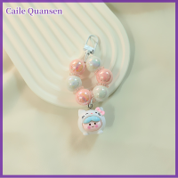 พวงกุญแจ Caile Cinnamoroll สายคล้องพวงกุญแจโทรศัพท์มือถือตกแต่งกระเป๋าตุ๊กตาของเล่นเครื่องประดับเครื่องประดับ Diy