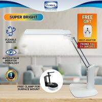 {ItalyNest shop}LEMAX Bright โคมไปตั้งโต๊ะปรับมุมได้น้อยที่สุดดีไซน์ญี่ปุ่นฟรีที่หนีบโคมไฟตั้งโต๊ะเย็นสีขาว5100K (27W)