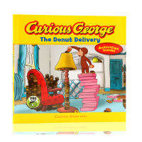 Original English genuine Curious George The Donut Delivery doughnut distribution H. A. Rey paperback picture book for teaching and fun