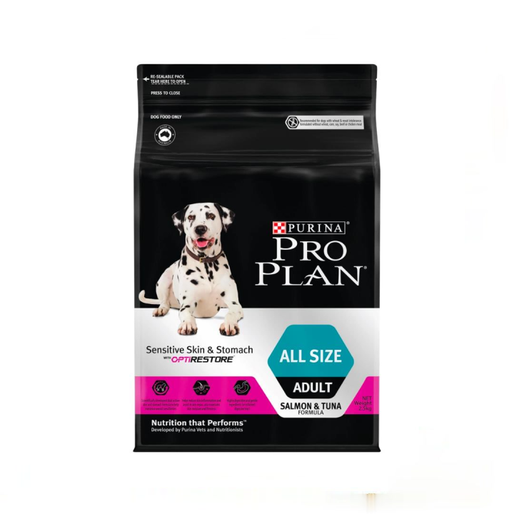 PURINA PRO PLAN Sensitive Skin and Stomach All Size Adult 2.5kg Salmon ...