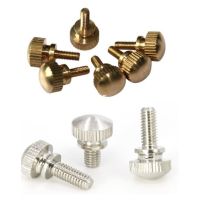 2-5pcs m3 M4 M5 M6*6/8/10/12/16/20/25  brass knurled step hand tighten thumb screw Fasteners