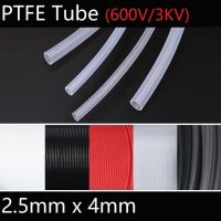 Id 2.5Mm X 4Mm Od ท่อ Ptfe T Eflon ฉนวนแข็งท่อ F4ฝอยทนอุณหภูมิต่ำทน3kv มีสีสัน