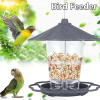 Foldable Wild Birds Feeder Hanging Birdcage Garden Yard Outdoor Decoration with Removable Roof Large Capacity Bowls