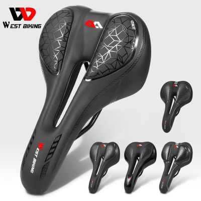 WEST BIKING Bicycle Seat for Men and Women Waterproof Bike Saddle Gel Soft Shock Absorbing MTB Mountain Road Bike Cushion Seat