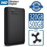 WD Elements ดิสค์ยูเอสบีฮาร์ดไดรฟ์เสริมพกพา500GB ความจุ3.0 HD อุปกรณ์จัดเก็บ SATA ของแท้สำหรับคอมพิวเตอร์พีซีทีวี PS4