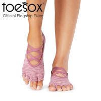 [New Collection]ToeSox Grip Half Toe Elle Tec ถุงเท้าพิลาทิส ถุงเท้ากันลื่นเปิดนิ้วเท้า รุ่น Elle Tec (Spring Fever)