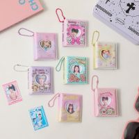 Mini 2-inch photocard holder Chain Hanger Photo Album heart Girl Cartoon Head Sticker Storage Album idol Small Cards Album