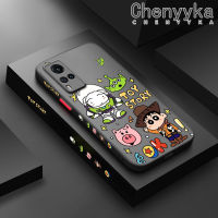 เคส Chenyyka สำหรับ VIVO X60 X60 Pro ลายการ์ตูนเรื่องของเล่นน่ารักเรื่องฝ้าขอบสี่เหลี่ยมเคสโทรศัพท์แบบแข็งซิลิโคนนิ่มเคสกันกระแทกเคสป้องกันกล้องฝาปิดเลนส์เต็มรูปแบบ