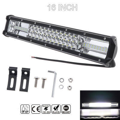 1Pcs 7D 16นิ้ว360W รถ LED Work Light Bar Triple Row Spot Flood Combo Offroad Light ขับรถโคมไฟ Fit สำหรับรถบรรทุก SUV 4X4 4WD ATV