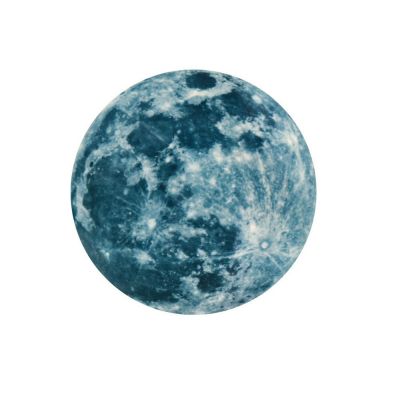 【SALE】 nancarenko1977 สติกเกอร์ติดผนังเรืองแสงพระจันทร์ขนาดใหญ่,สติกเกอร์ตกแต่งบ้านแบบถอดออกได้เรืองแสงในที่มืดปี3D