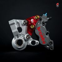 จับปั๊ม ขาจับปั๊ม​ อแดปเตอร์ Tony Scooter สำหรับปั้มหน้า Brembo 4Pot จาน​ 220mm Vespa Sprint/ Primavera