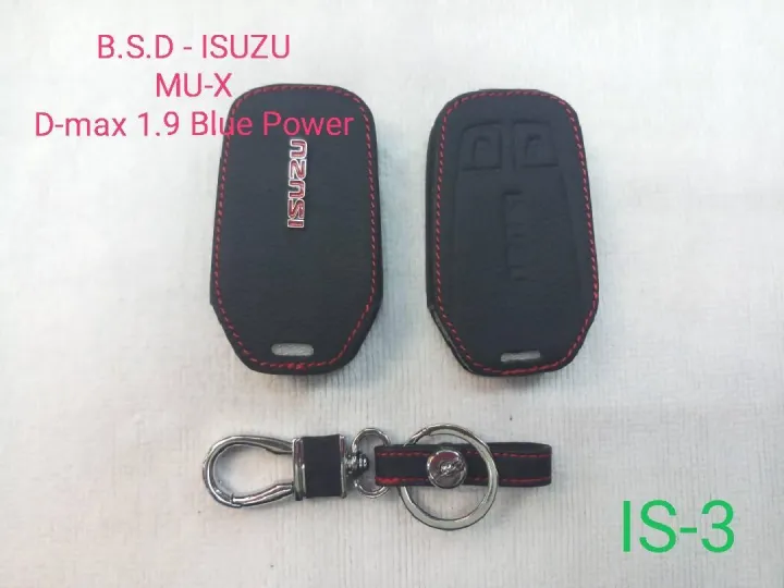 AD.ซองหนังสีดำใส่กุญแจรีโมทตรงรุ่น IZUSU All New D-max 1.9 Blue power/mu-x (IS3)