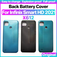 เคสกระจกฝาหลังปิดโทรศัพท์ด้านหลังสำหรับ Infinix Smart HD 2021 X612ตัวเครื่องกระจกเลนส์กล้องถ่ายรูปฝาหลังประตูกระจก