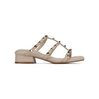 SHU PALETTE SOFT 1" ROCKSTUDS SLIDES SANDALS -  BEIGE รองเท้ารัดส้น