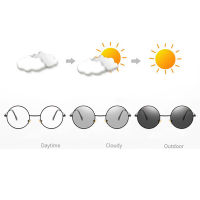 แว่นตากันแดด Photochromic ชายแว่นตาแว่นตาโพลาไรซ์ของคนขับเปลี่ยนสีการมองเห็นได้ในเวลากลางคืน