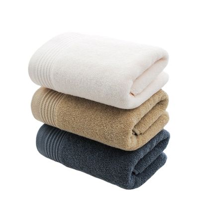 34*76cm 100% Cotton Face Towels White Navy Khaki Hair Towel For Adults Washcloths High Absorbent Home Hotel Pure Thick Towels