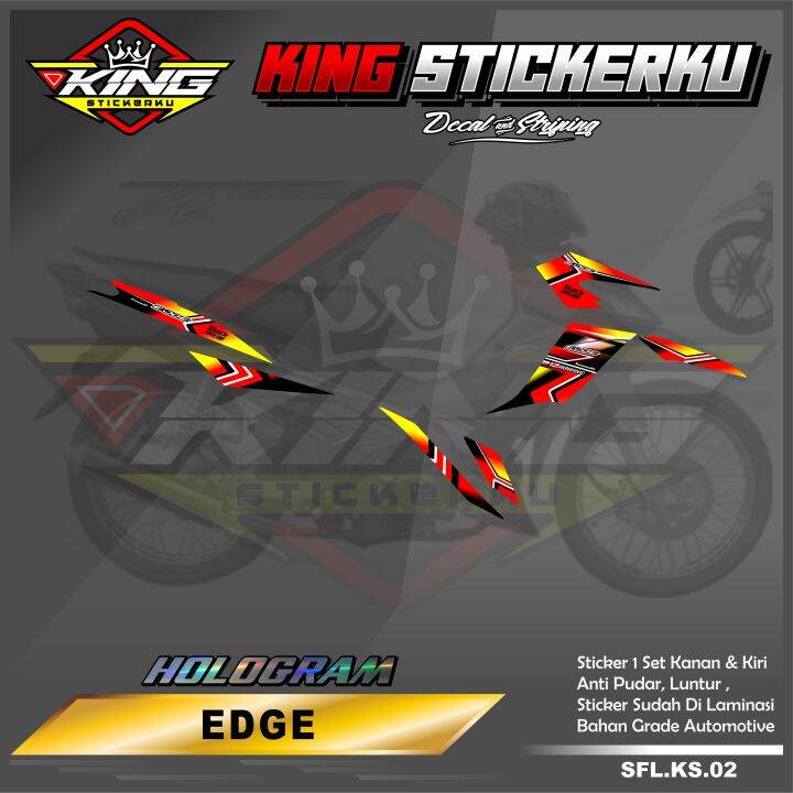 Sticker Striping List Variasi Kawasaki Edge Stiker Striping Motor